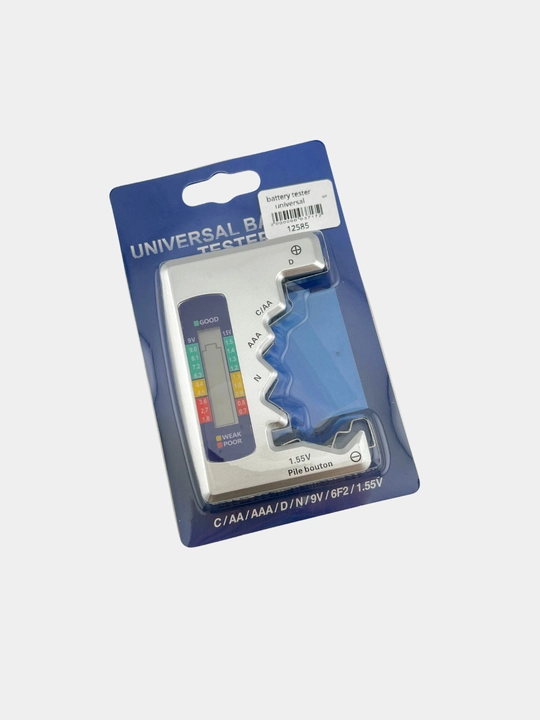 AAA/AA/C/D/N va 9V (Krona) uchun Universal Battery Tester universal batareya sinagichi