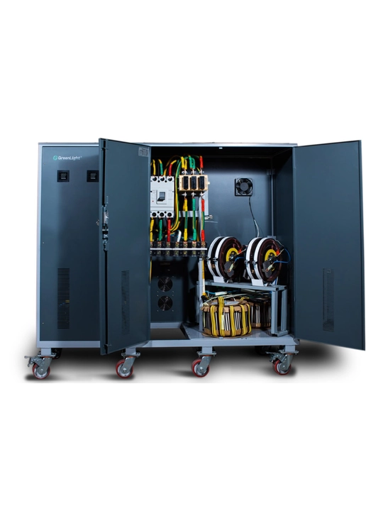 GreenLight 300 kVA, 380 V, polga, uch fazali servoyuritmali kuchlanish stabilizatori
