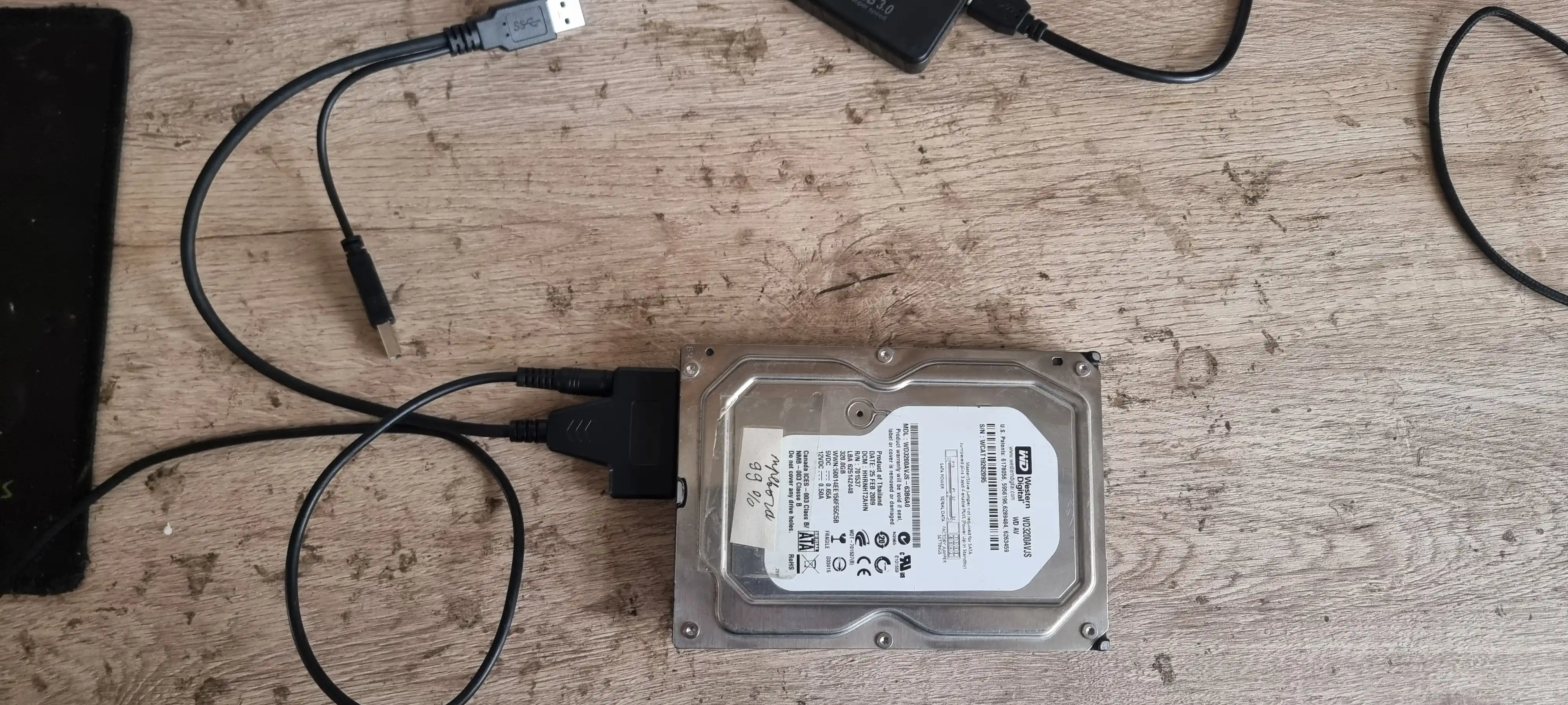 USB SATA adapteri, HDD, SSD 2.5 uchun