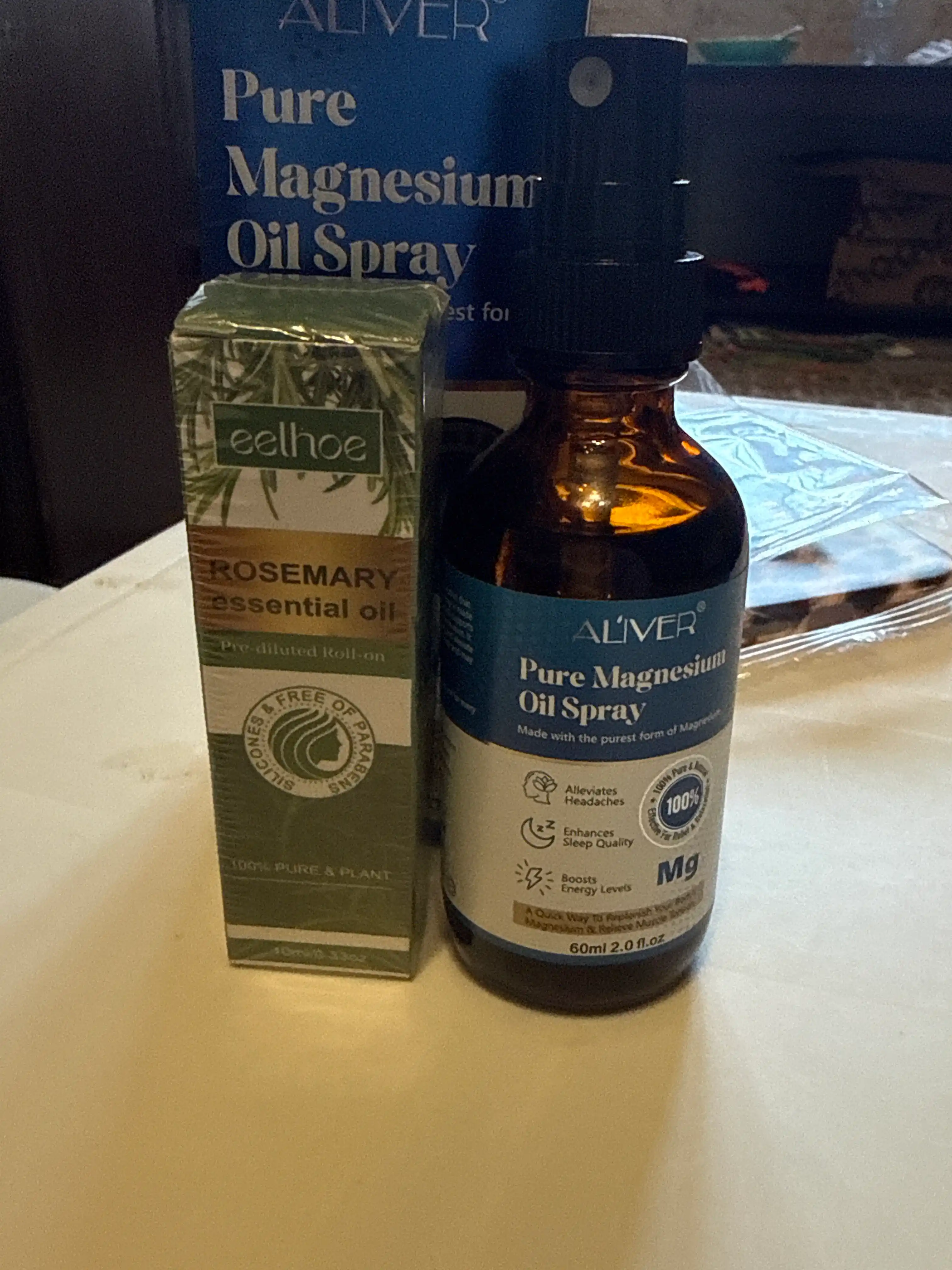 ALIVER sof magniy moyi spreyi, 60 ml, uyquni yaxshilaydi, 100% tabiiy