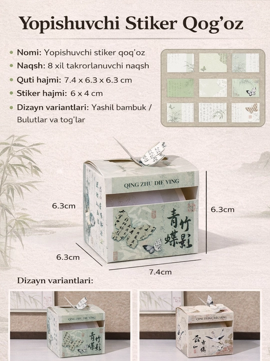 Yopishqoq yozuvlar, bloknot stikerlari - 