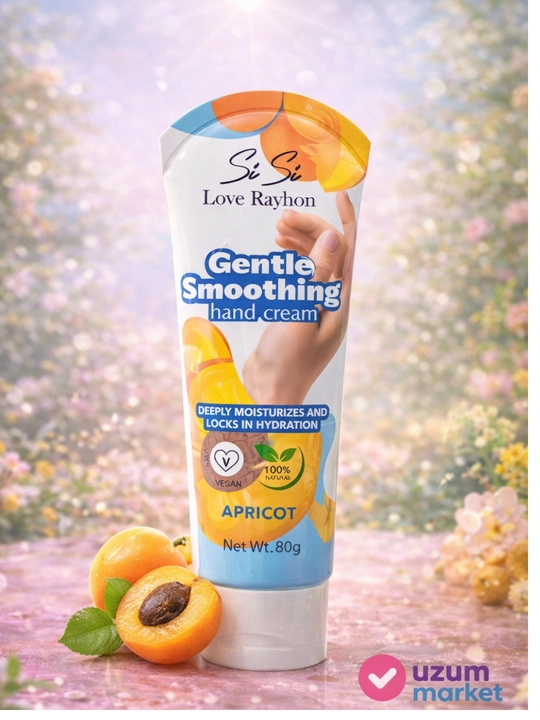 SiSi Love Rayhon Gentle Smoothing qo‘l kremi 80g Atirgul Shaftoli  Bug‘doy  Avokado & Asal - 