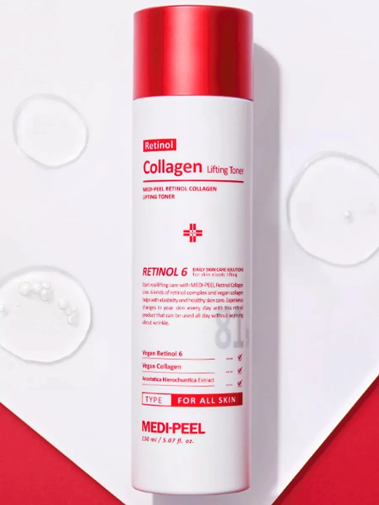 Retinol va kollagenli yoshartiruvchi toner, MEDIPEEL+, Retinol collagen Lifting, 150 ml