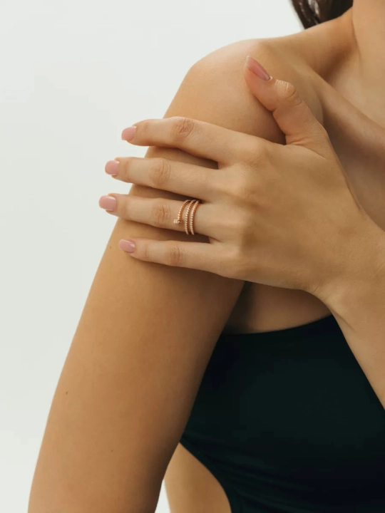 Кольцо женское гвоздь, в стиле картье, колечко гвоздик cartier
