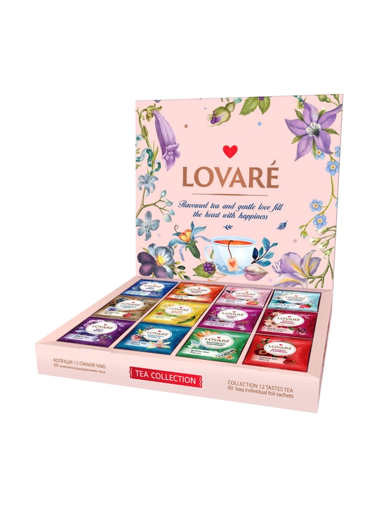 Подарочный набор чая Lovare Flowers&Tea, 60 ароматных чайных пакетиков
