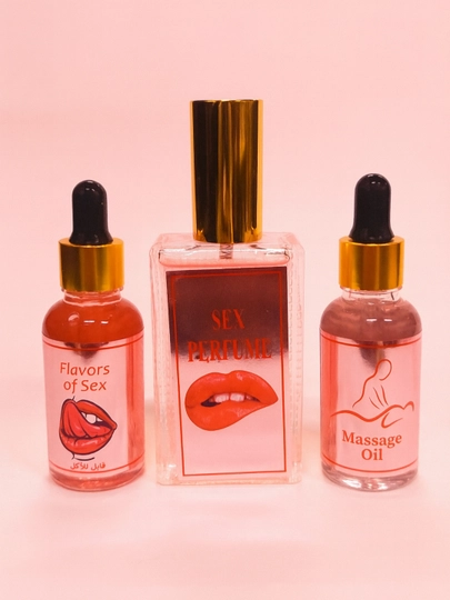Набор для женщин Victoria’s Secret Romantic – Perfume & Oil Set (3 шт) — MP50-NABS-РОЗОВ