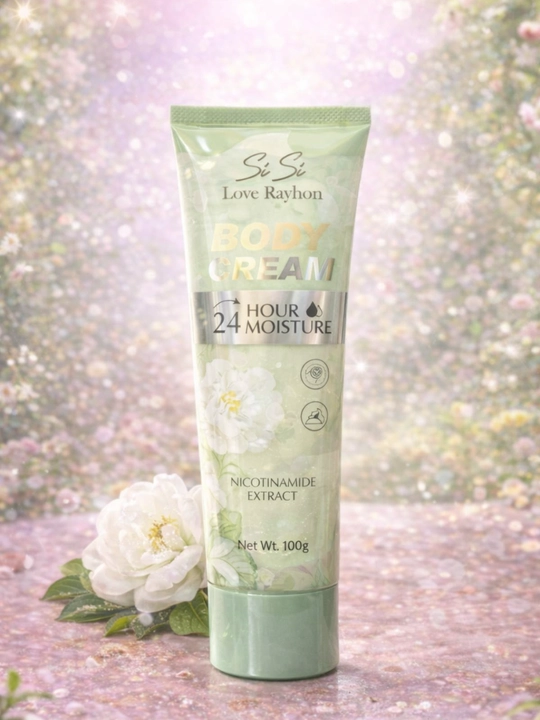 SiSi Love Rayhon Body Cream – 24 soat namlantiruvchi tana kremi (4 xil aromat), 100 g - 
