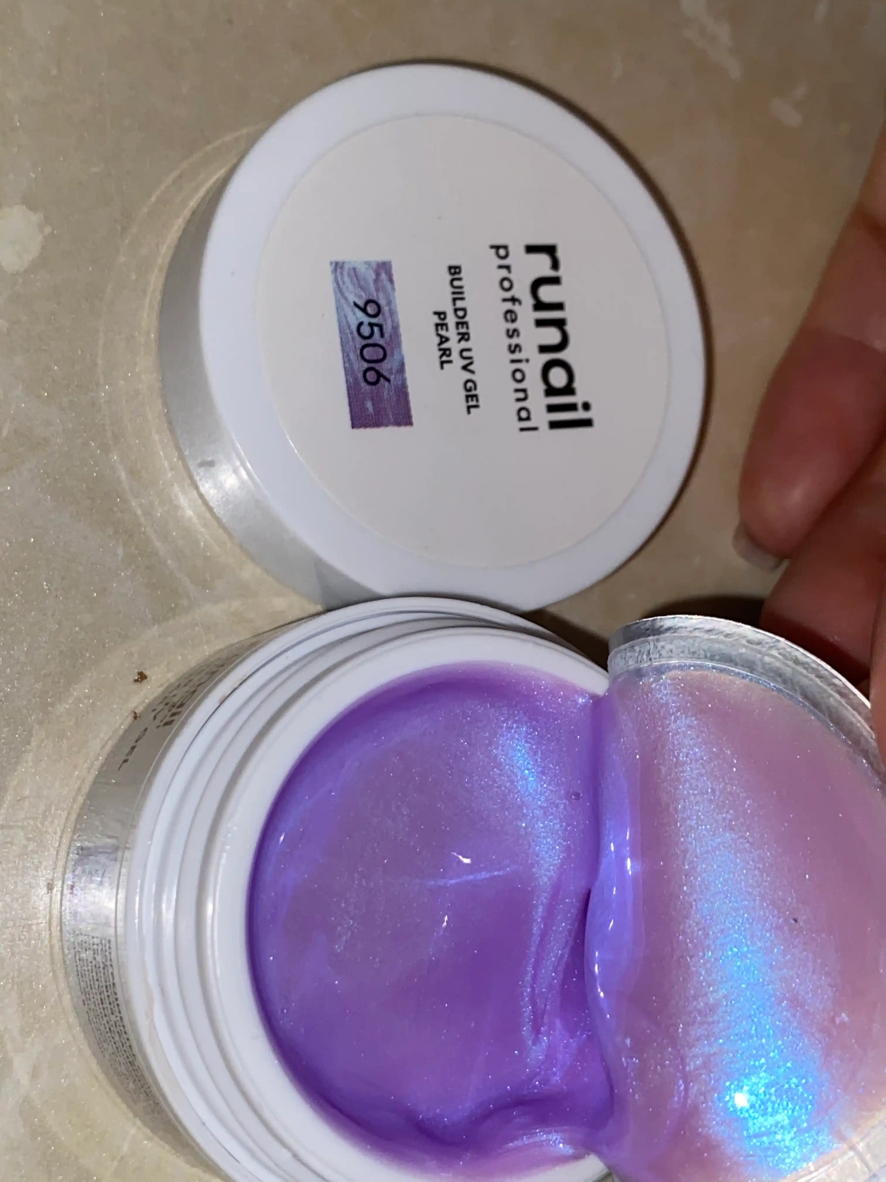 Pearl effektli tirnoqlarni uzaytirish uchun UV gelini modellashtirish Builder Uv Gel Pearl