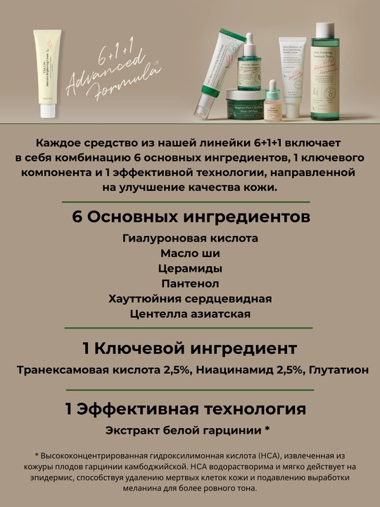 Осветляющий крем AXIS-Y TXA 2.5% Intensive Brightening Cream с транексамовой кислотой