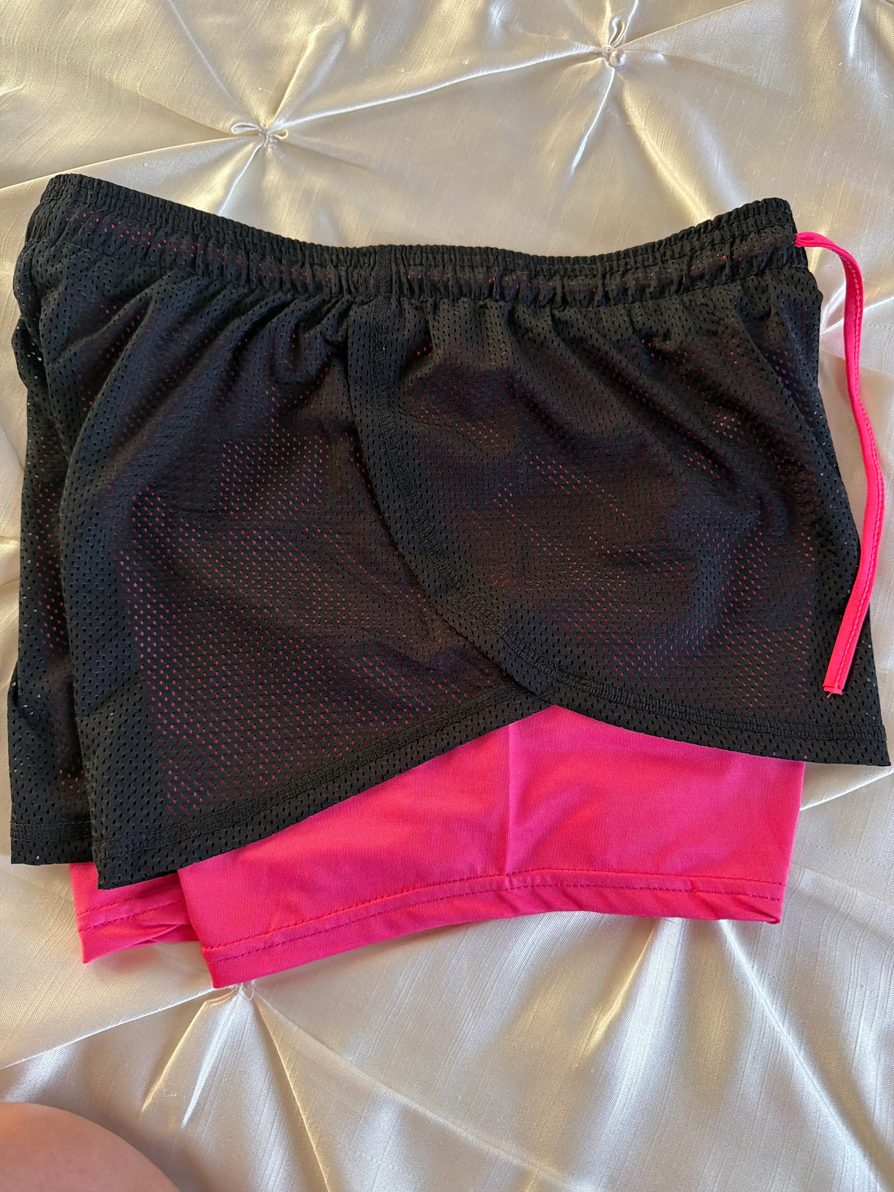 Ayollar sport shortilari velosipedlari, fitnes uchun, ikki qavatli