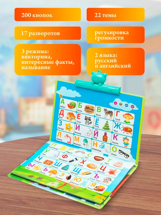Интерактивные обучающие плакаты и говорящие книги для детей развивающий набор с звуками