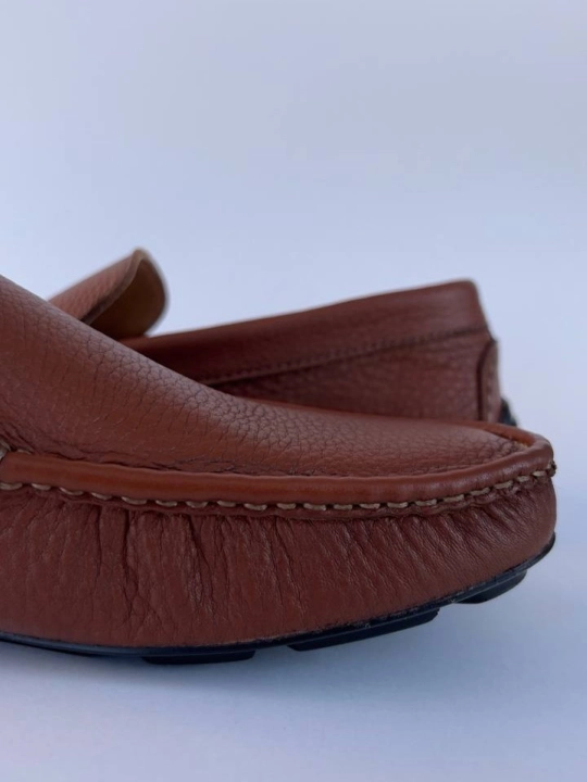 BAYTIC Erkaklar tabiiy charm mokassinlari