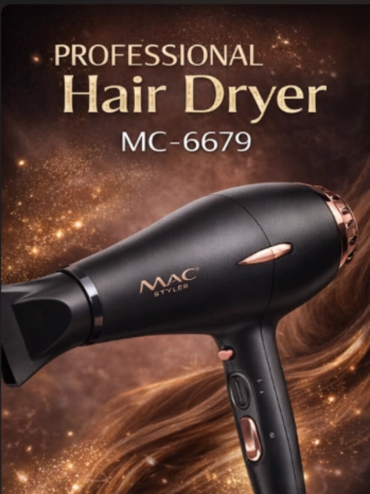 Mac Styler MC-6679 professional fen, 2400 Vt, bir nechta rejim, sovuq havo - 