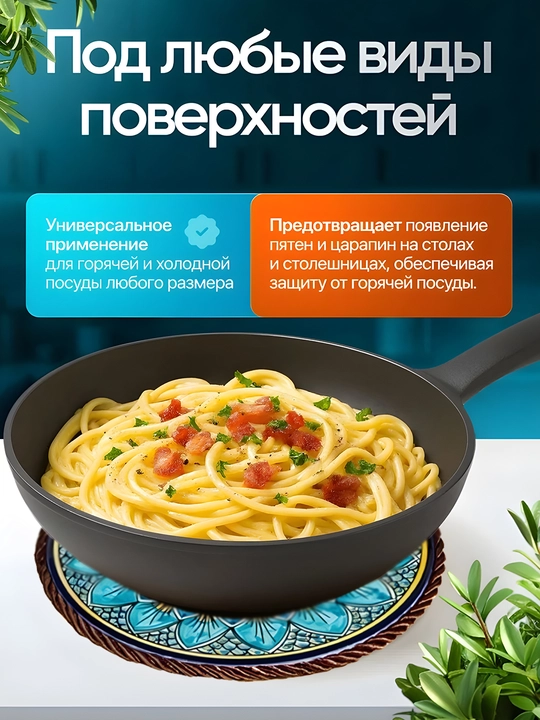 Keramika tagliklar, issiq qozon va tovalar uchun, stolni himoyalovchi oshxona dekori