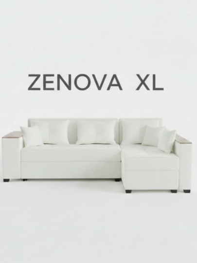 «ZENOVA XL» мебель, мягкая мебель, мебель для гостиной, кухонная мебель, детская мебель — LOFTFUR-ZENOVAPRO260X150-БЕЛЫЙ-150UNG-150MATO-150Dbor
