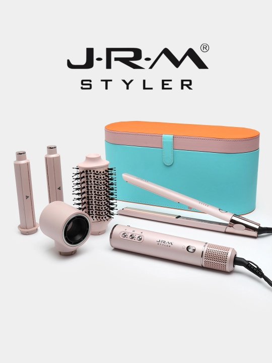 J-RM Styler 001 Dyson-style multistayler, 5 ta nasadka, professional soch styling to‘plami - 