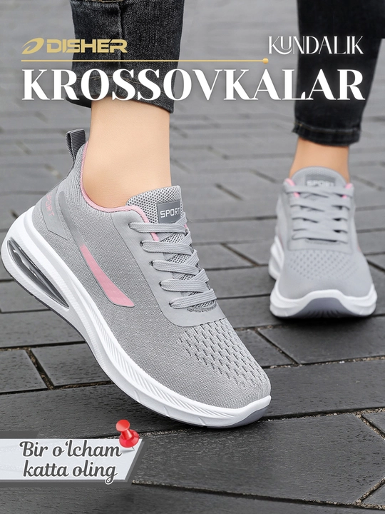 Ayollar krossovkasi, DISHER AirBloom, ayollar poyabzali