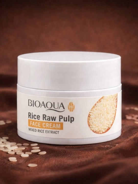 Pushti gialuron kislotasi, yuz parvarishi to‘plami, Rice Raw Pulp mini nabor guruchli