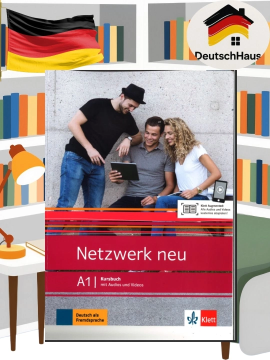 Netzwerk neu A1 Kursbuch – Nemis tili darsligi, audio/video ilova, CDsiz - 