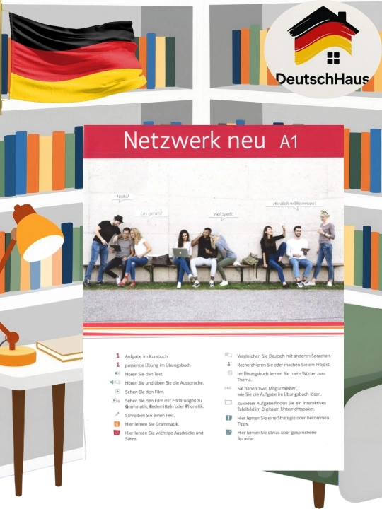 Netzwerk neu A1 Kursbuch – Учебник немецкого, аудио/видео приложение, без CD