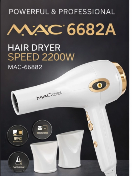MAC Styler MC-6682A Professional Fen, 2200 Vt, Ionizatsiya