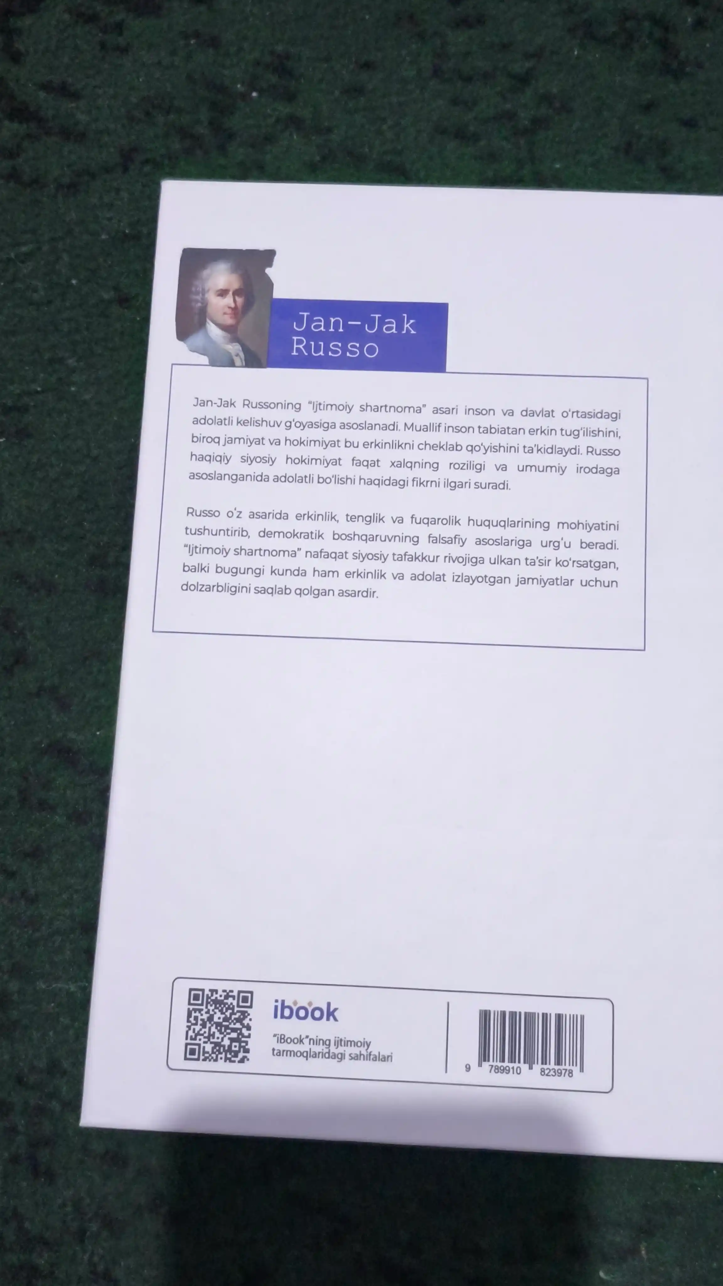 “Ijtimoiy shartnoma” — xalq irodasi va haqiqiy erkinlik mohiyatini yoritgan asar