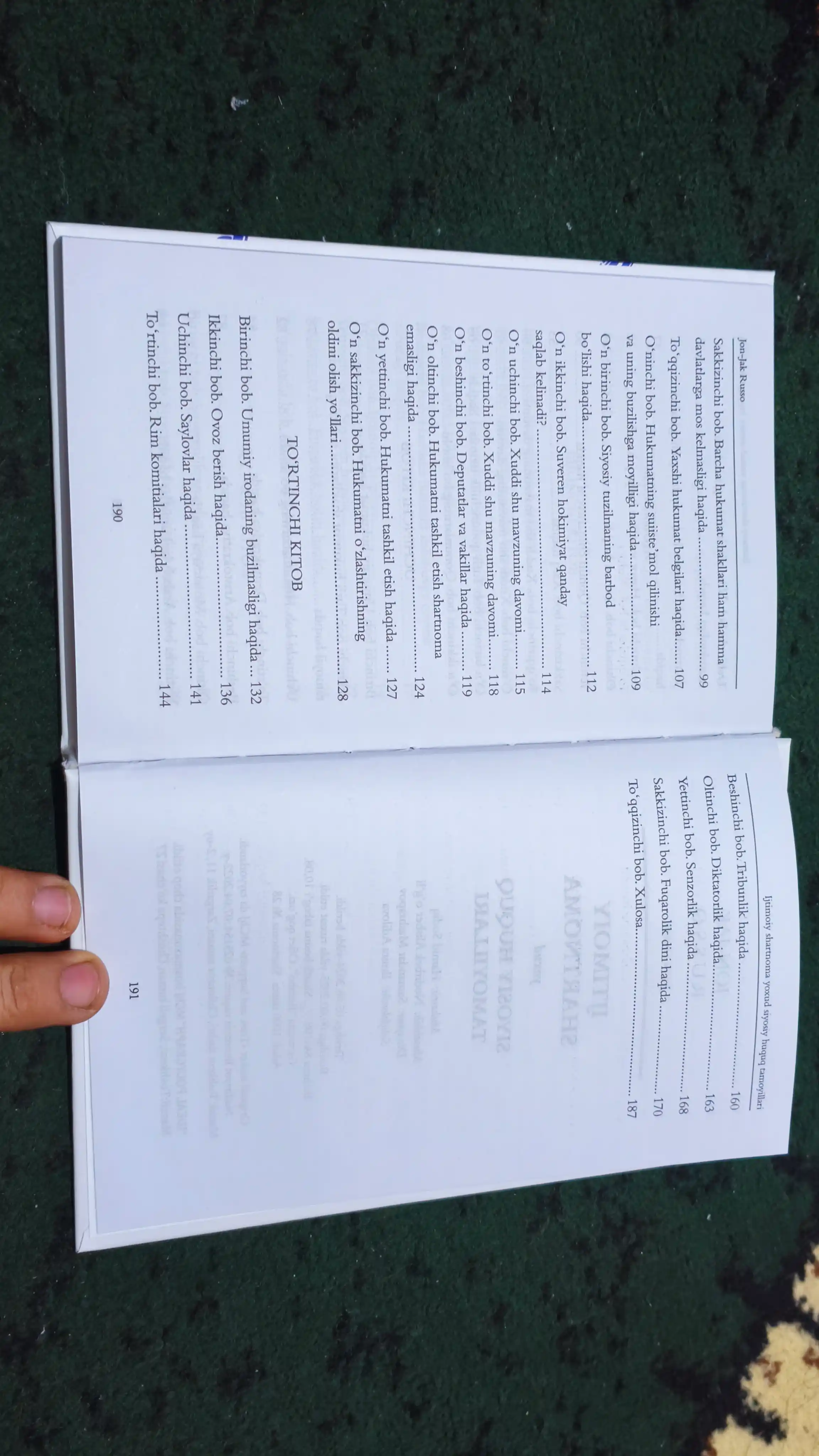 “Ijtimoiy shartnoma” — xalq irodasi va haqiqiy erkinlik mohiyatini yoritgan asar