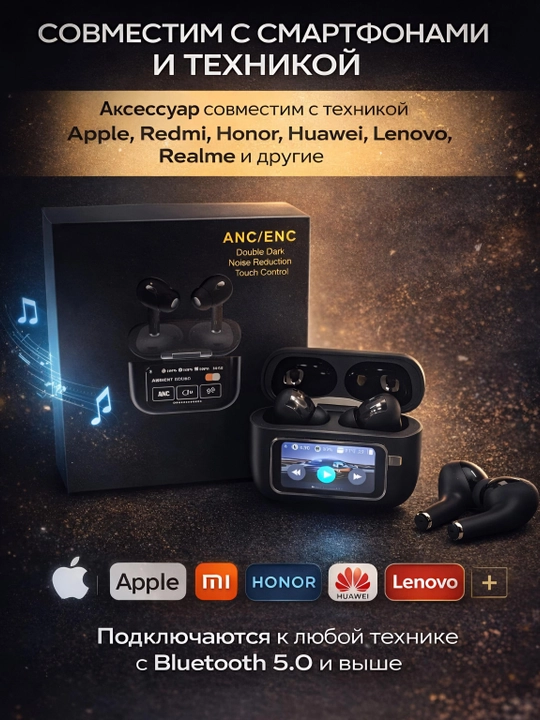 Simsiz quliqchinlar ekranli Iphone va Android Pods pro 2 iOS uchun