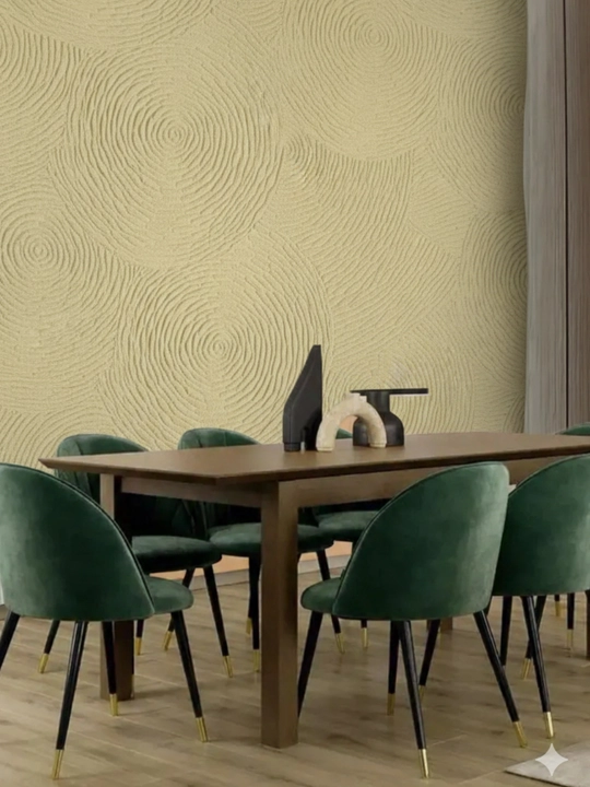 Devor uchun o‘z-o‘zidan yopishadigan 3D oboylar 60×60 sm, relyefli, och rangli
