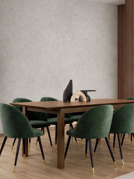 Devor uchun o‘z-o‘zidan yopishadigan 3D oboylar 60×60 sm, relyefli, och rangli