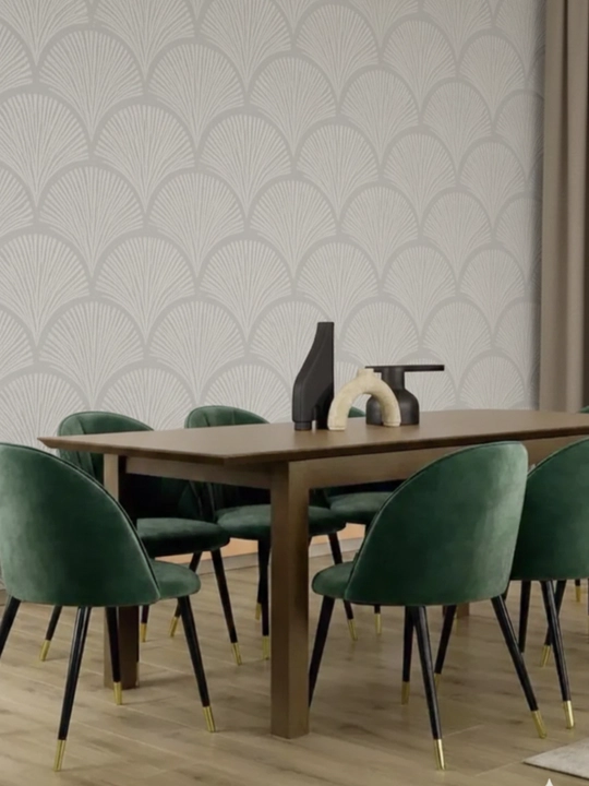 Devor uchun o‘z-o‘zidan yopishadigan 3D oboylar 60×60 sm, relyefli, och rangli