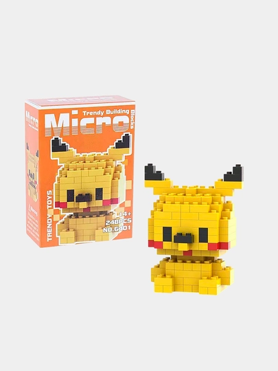 Игрушка-конструктор из мини блоков 3D, 42 вида — 4HOME-967404-МЕДН