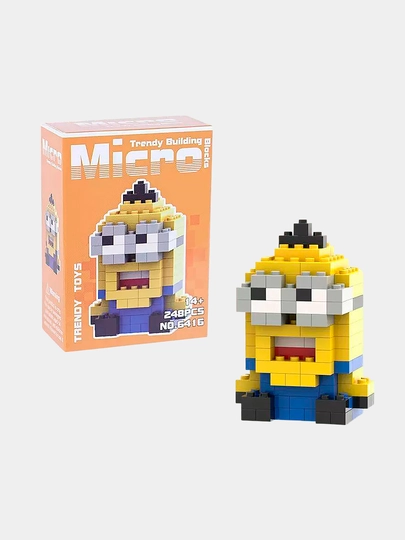 Игрушка-конструктор из мини блоков 3D, 42 вида — 4HOME-967404-СЕРЕБРН