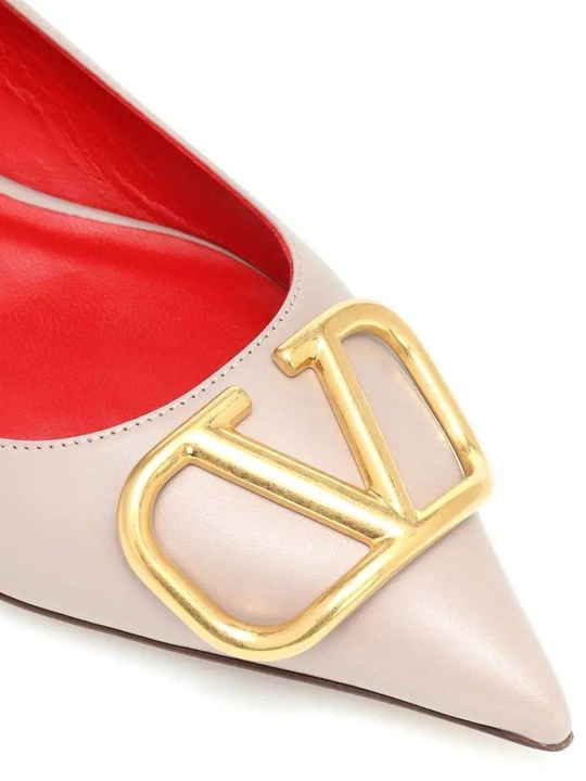 Ayollar nafis klassik VALENTINO tufli charm kabluk, 6 sm Turkiya mahsuloti razmerga razmer