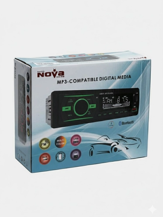 Nova Bluetooth avtomobil yozuvchisi MP3 USB TF AUX FM