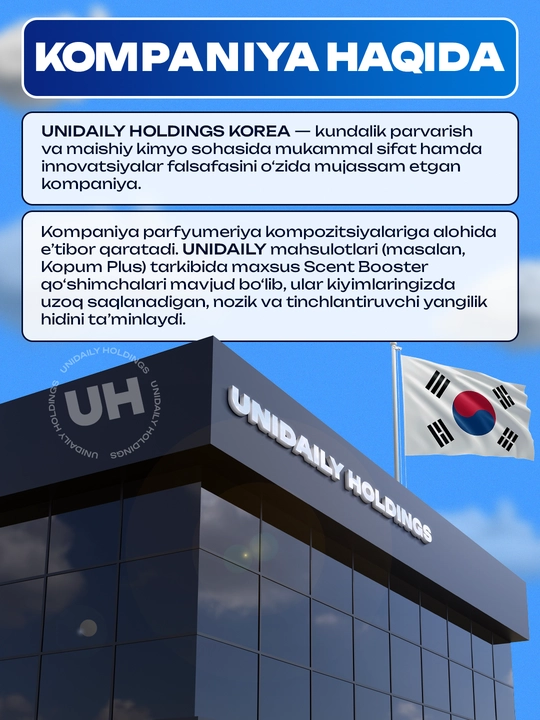 Кислородсодержащее чистящее средство, отбеливатель, пятновыводитель, Unidaily Корея
