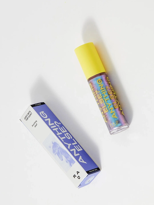 Сверкающее покрытие для губ RAD Juicy Bits Top Coat