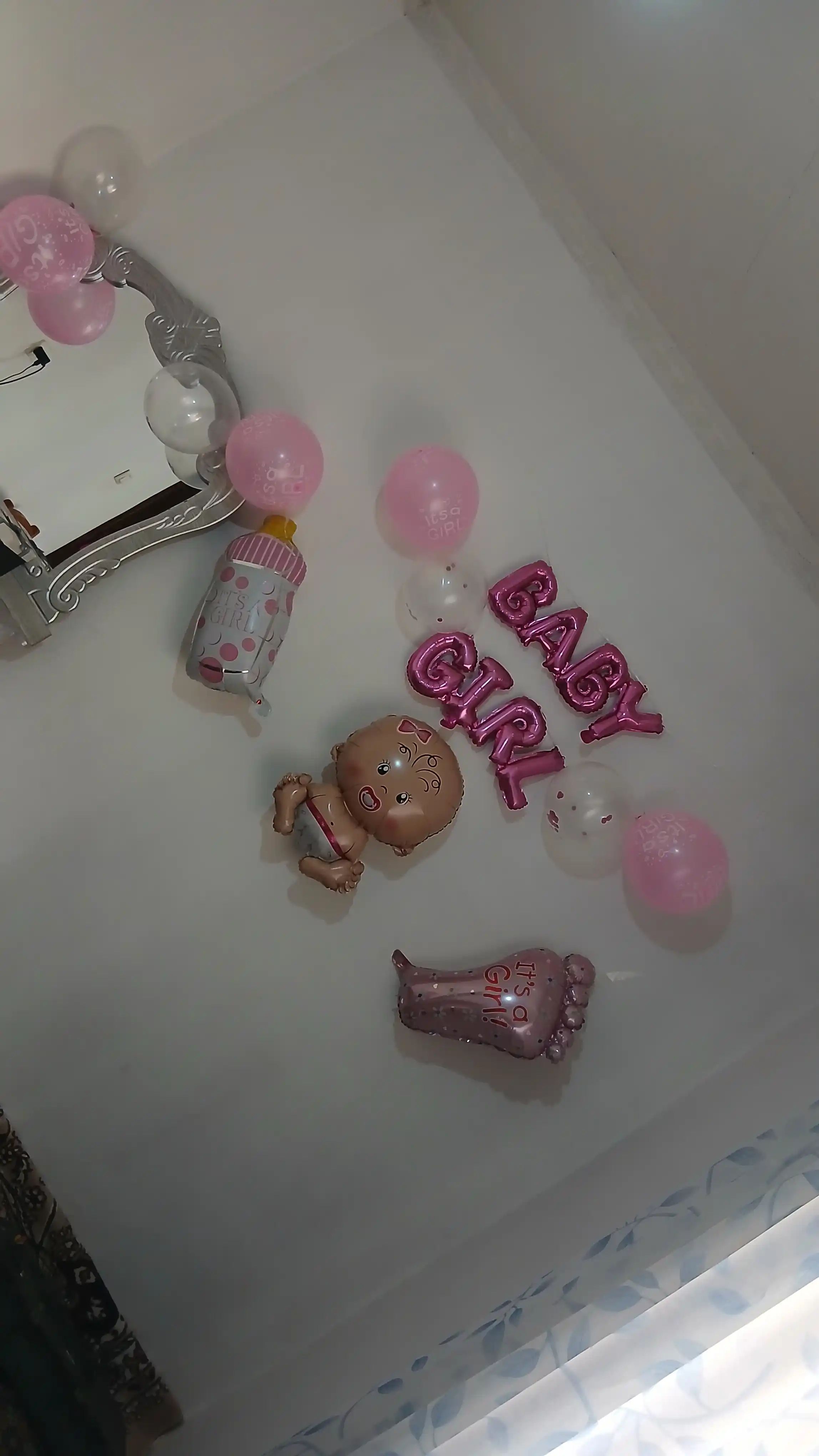 Набор воздушных шаров Baby Boy и Baby Girl
