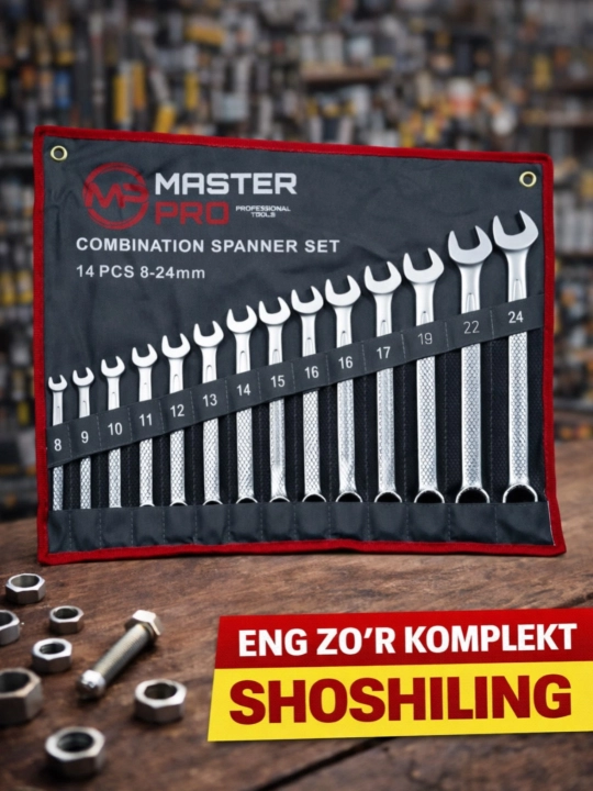 Набор комбинированных ключей Master Pro 14, 8  24 - 