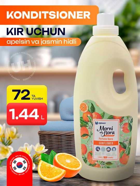 Morni Flora atirli kir yuvish konditsioneri, 1.44 litr - 