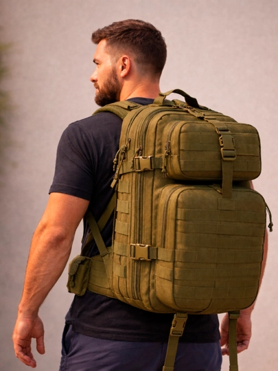 Армейский тактический рюкзак SpecialForce, усиленный, с системой MOLLE
