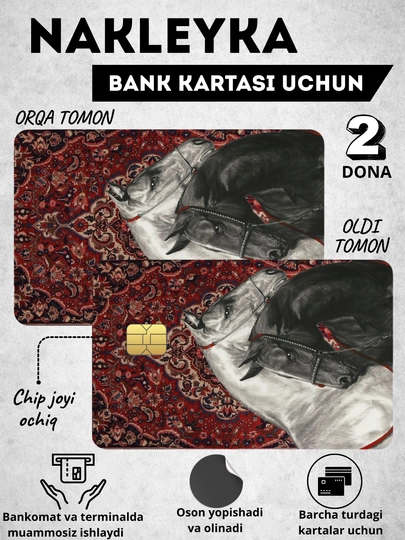 Декор карт, наклейка на банковскую карту, наклейки для карты — OQQORA-PARASTI2-ИНДИГО