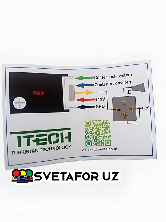 Pap adapter avtomobilning yopilganda va ochilganda turli ovozli signal hosil qiladi