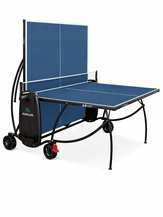 AX103 tennis stoli — 15 mm MDF, profil temir, katta balonli g‘ildiraklar va setkasi bor