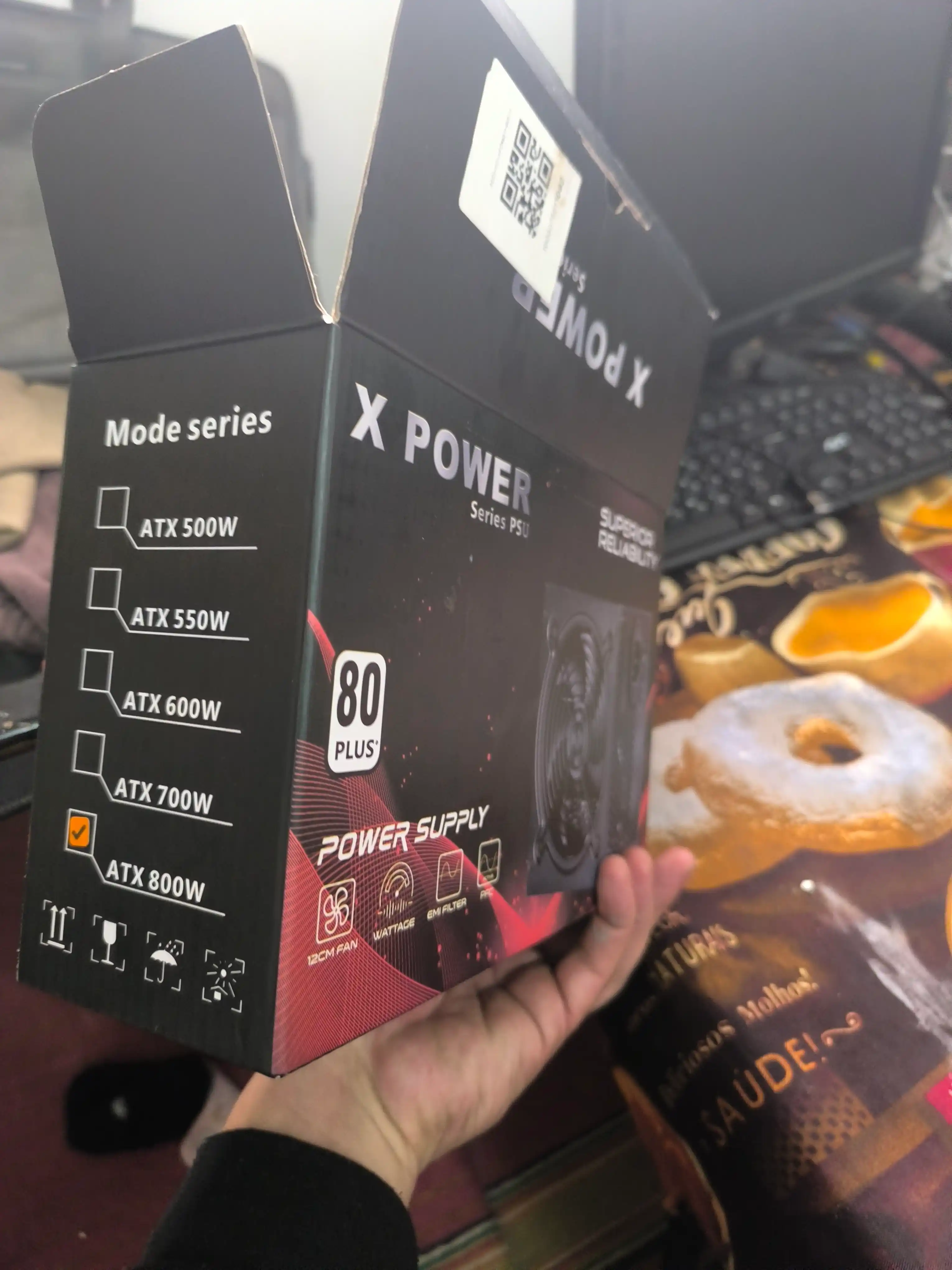 Блок питания X Power ATX 80 PLUS, с защитой от перенапряжения