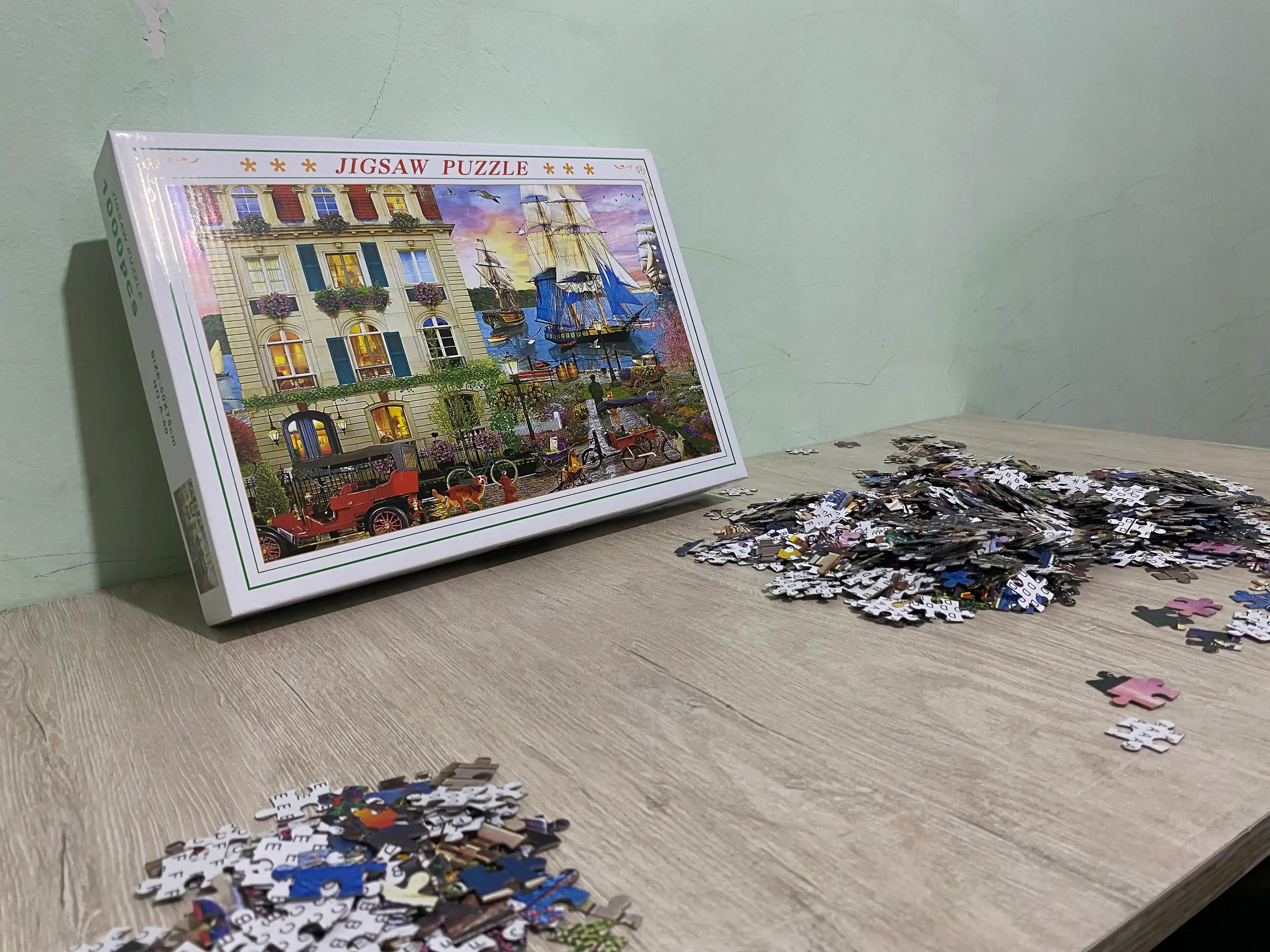 1000 donalik “Puzzle” – 50x75 sm, kattalikdagi mantiqiy rivojlantiruvchi o‘yin