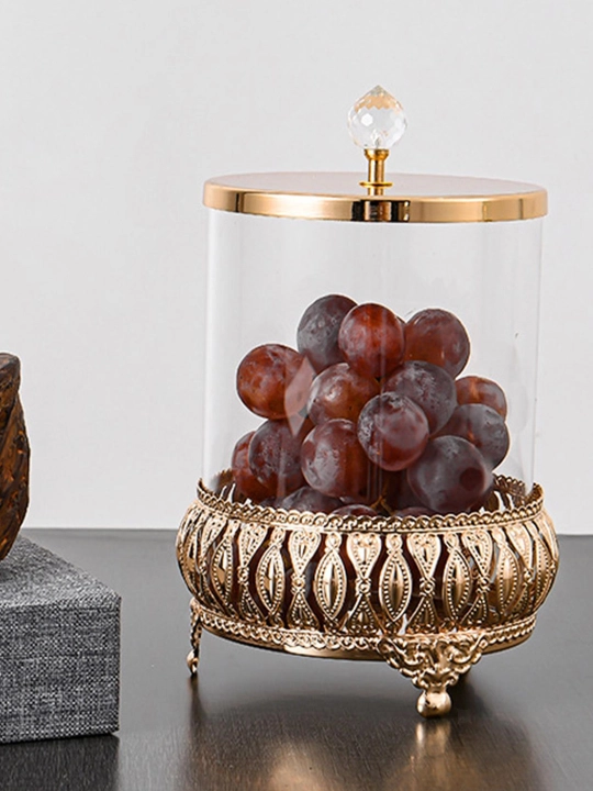 Набор конфетниц, стеклянные, с крышкой, 3 шт