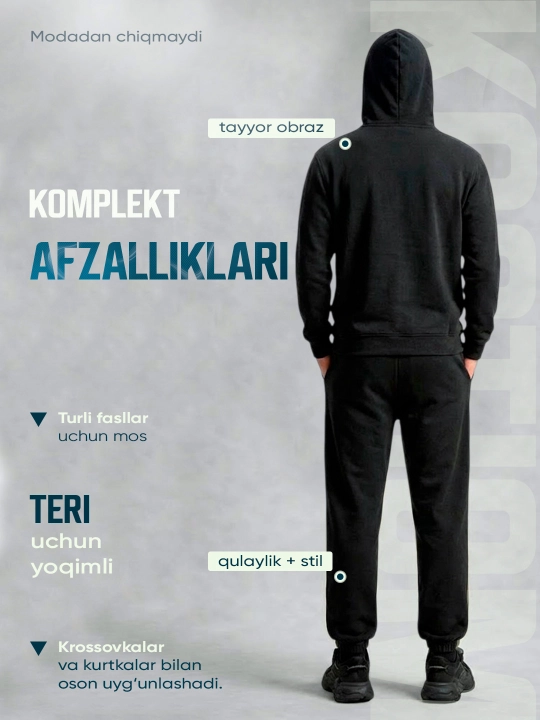 Erkaklar sport kostyumi, ikkilik kostyum, erkaklar kiyimi
