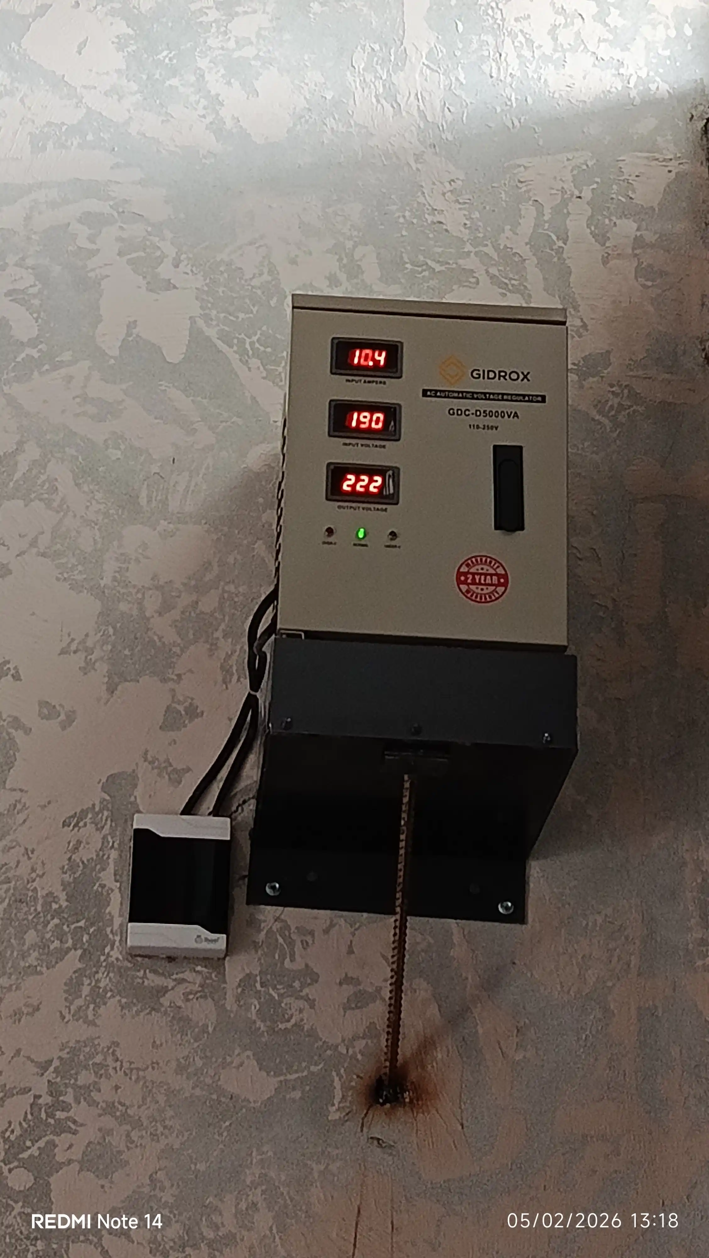 Kuchlanish stabilizatori GIDROX 5-KVA, 10-KVA, 15-KVA, 30-KVA, later