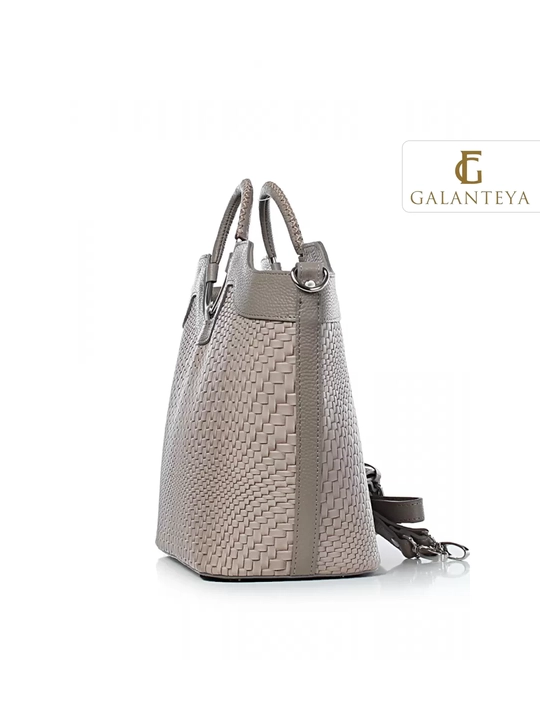 Galanteya ayollar tabiiy charm sumkasi